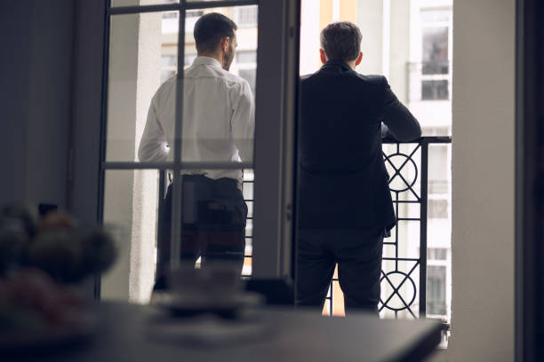 istock Business partners talking to each other after lunch 1215724236