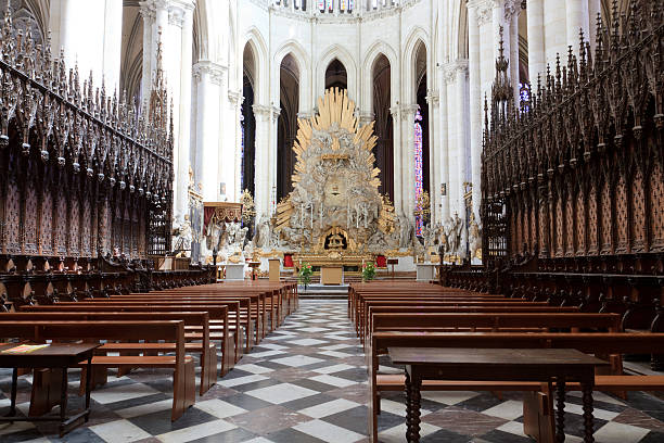 Inside of Milan Cathedral, Italy.