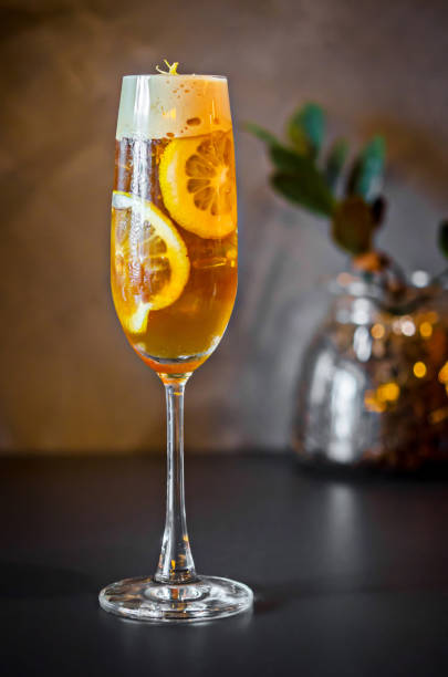 istock Cocktail with rum, lime in bar 1215726616
