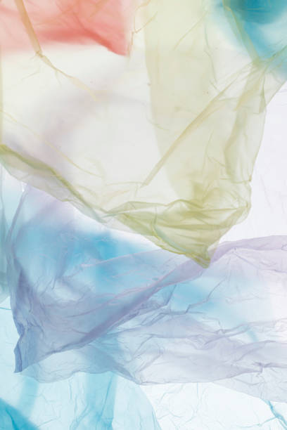 istock Ready to Recycle: Colourful Used Plastic Bags in Close Up 1215729834