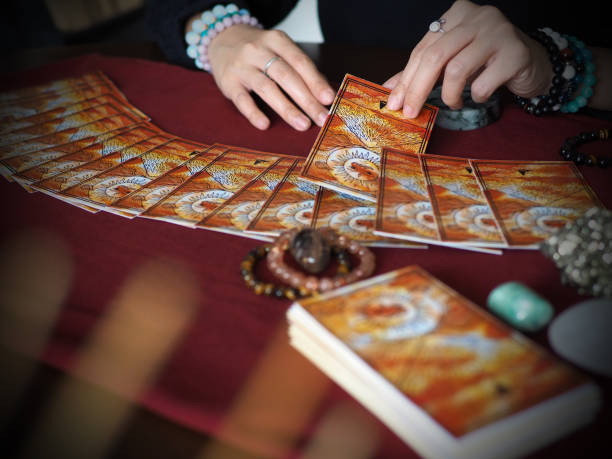 istock tarot card reading fortune teller astrologer divination selected focus 1215730688