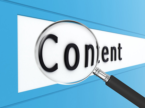 Content marketing online shopping internet search