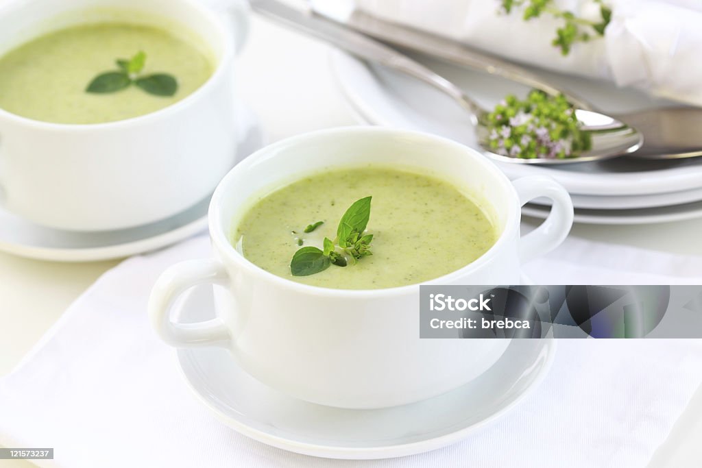 Broccoli soup  Cream Of Broccoli Stock Photo