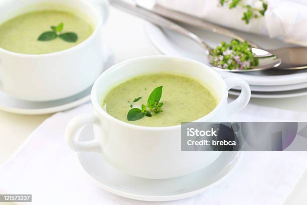 Broccoli Soup Stock Photo - Download Image Now - Cream Of Broccoli, Appetizer, Bowl