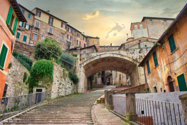 istock Perugia, via the aqueduct 1215732491