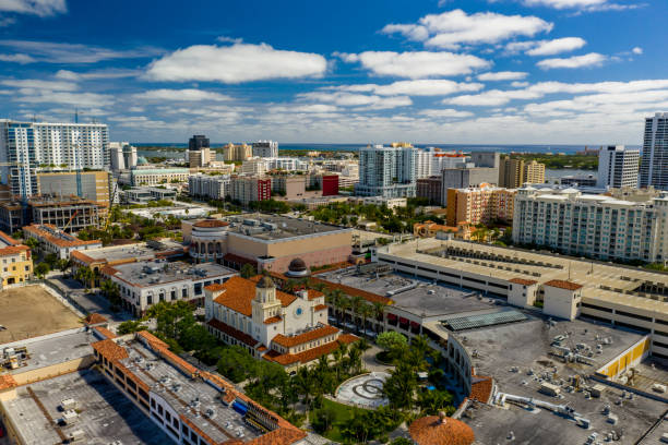 istock Aerials of Downtown West Palm Beach FL 1215733450