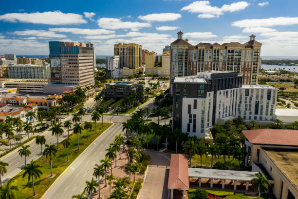 istock Aerials of Downtown West Palm Beach FL 1215733455