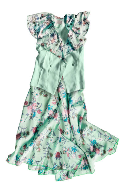 istock Green dress isolated 1215738042