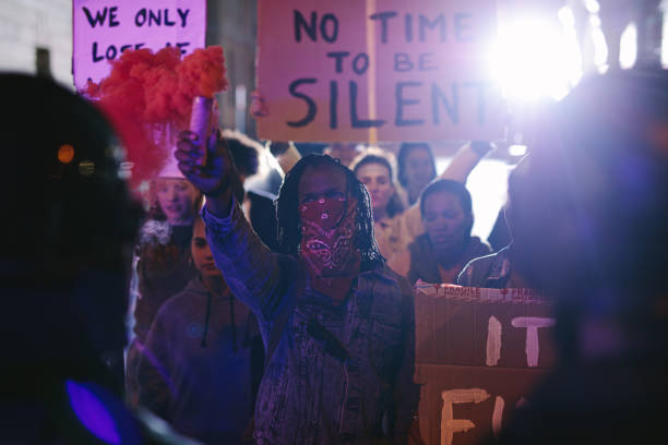 istock Anti-government protest by the social activist group 1215739606