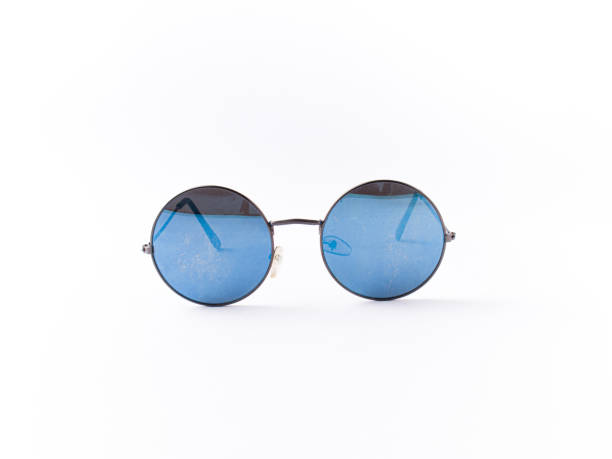 istock Round sunglass frame isolated stock image. 1215742088