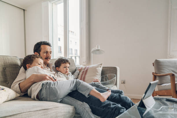 istock Boys watching a movie on tablet 1215742746