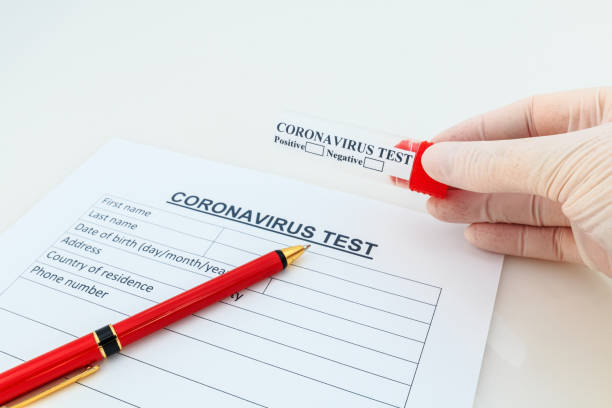 istock 2019-nCoV Coronavirus blood test. 1215746530