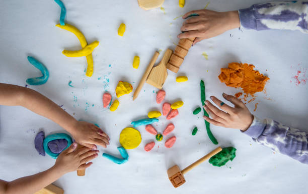 istock Creative Modeling Clay and Play-Dough stock photo 1215748824