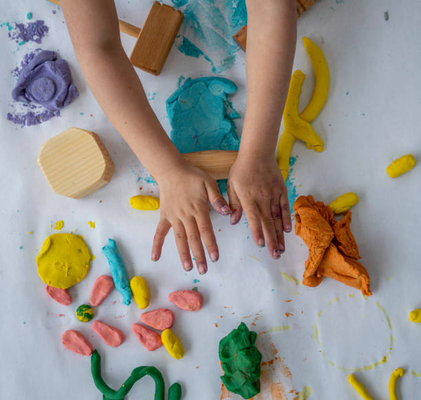istock Creative Modeling Clay and Play-Dough stock photo 1215748829
