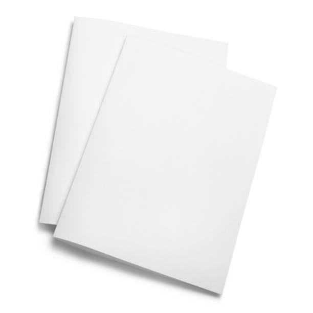 istock Folded sheets of white paper on white 1215753644