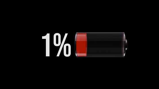 Red Low Battery Warning On Black Background Stock Photo - Download Image Now - Battery, Low, Refueling - iStock Red Low Battery Warning On Black Background Stock Photo - Download Image Now - Battery, Low, Refueling - iStock