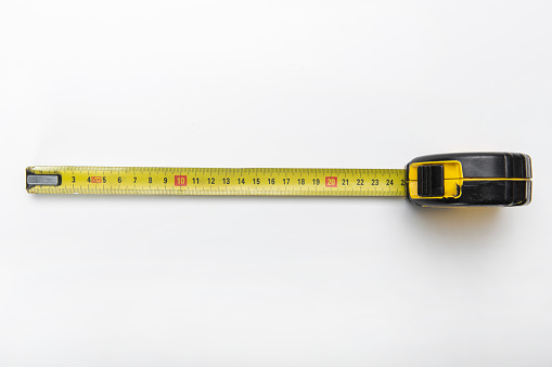 Tape Measure on white background