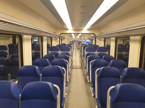 Inside of a Dutch train