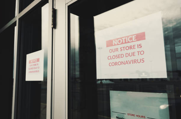 istock Store Closed Due to Coronavirus 1215765489