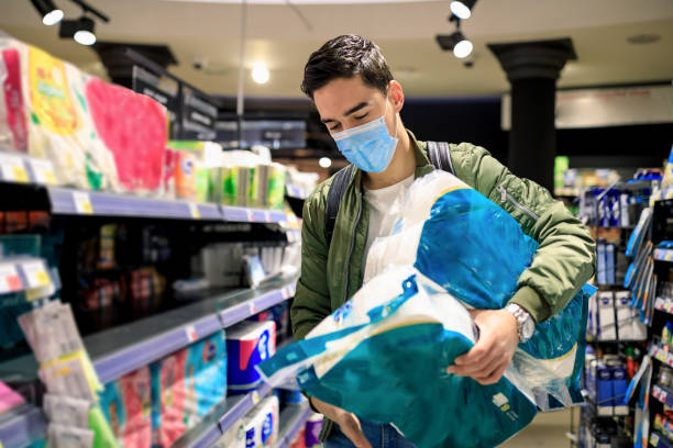 istock Panic buying toilet paper during Coronavirus 1215769855