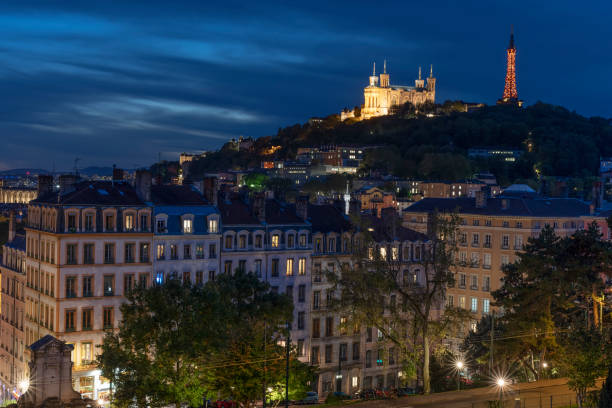 istock View of Lyon by night 1215771738