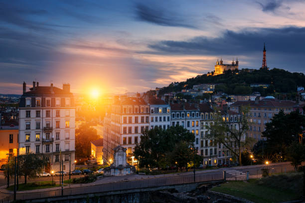 istock View of Lyon at sunset 1215771762