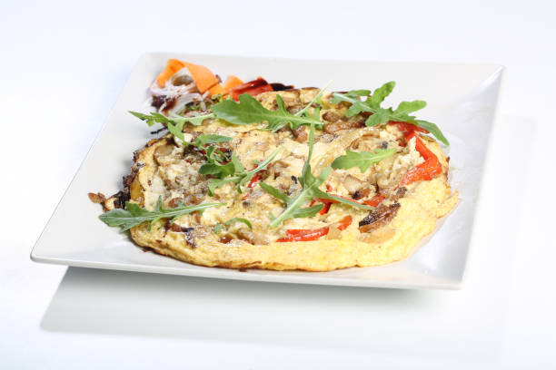 istock close up of hot omlette with veggies 1215771869