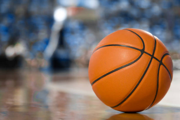 istock Basketball on court 1215776316