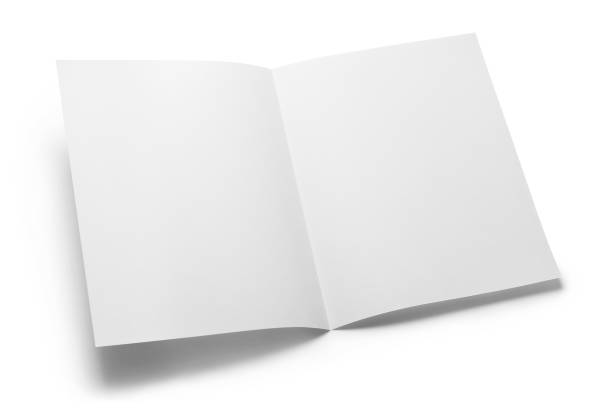 istock Folded sheet of white paper on white 1215776788