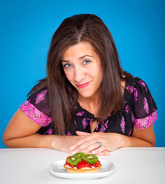 Woman with tart