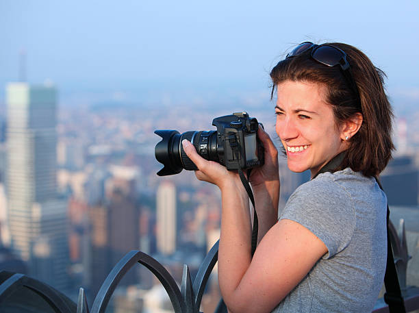 istock Female photographer 121577858