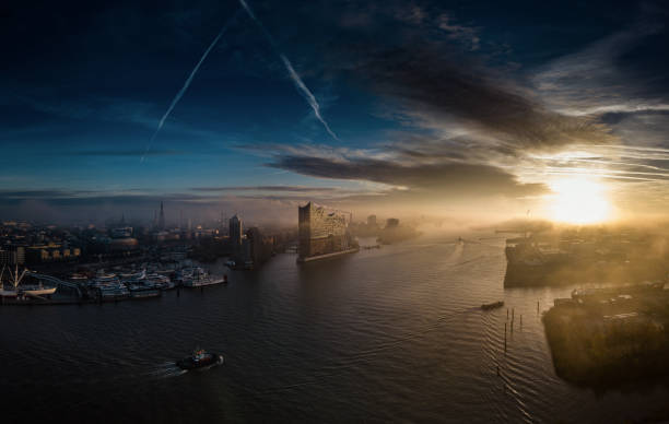 istock Elbphilharmony with Hafencity at beautiful sunrise 1215779879