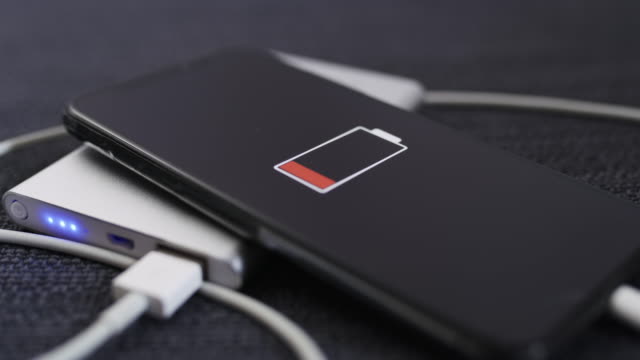 DS Smartphone charging on a power bank