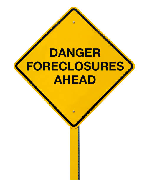 istock Danger Foreclosures Ahead Road Sign 1215787772