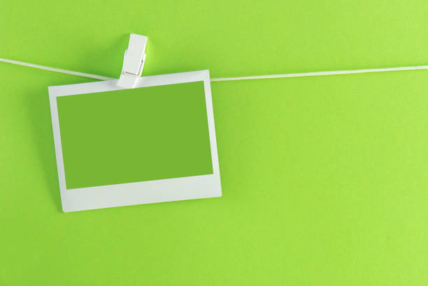 istock Photo Frame on a Clothesline 1215791060