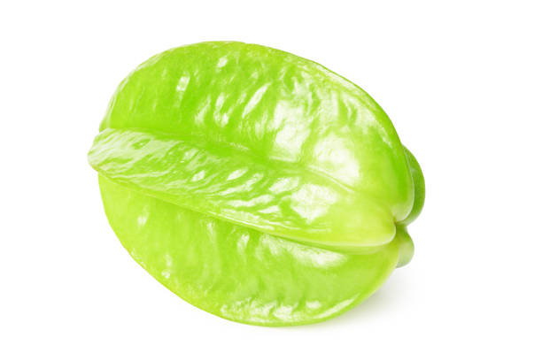 star fruit carambola or star apple ( starfruit ) on white background