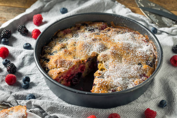 istock Homemade Summer Berry Buckle Cake 1215795201