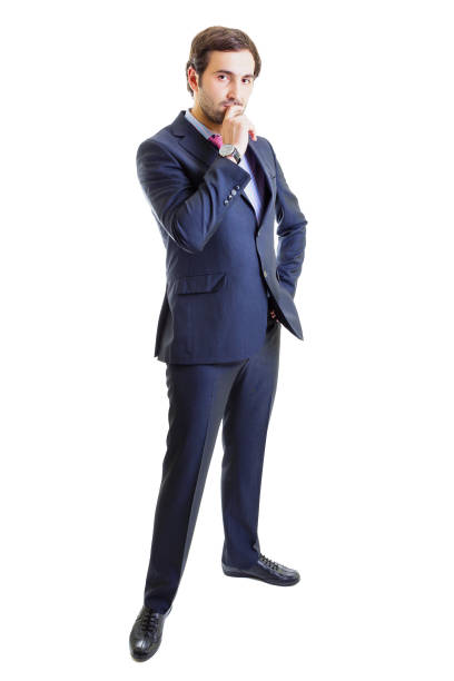 istock Worried businessman with hand on hip 1215798622
