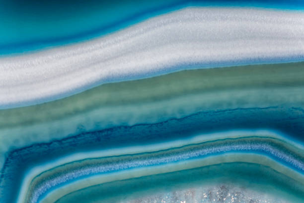 fond d’écran - texture - blue agate - motif en vagues photos photos et images de collection