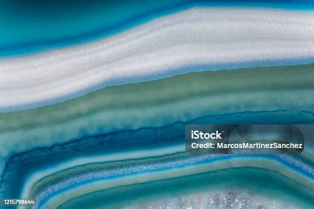 Wallpaper Texture Blue Agate Stock Photo - Download Image Now - Nature, Textured, Abstract