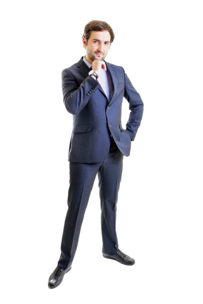 istock Pensive businessman with hand on hip 1215798918