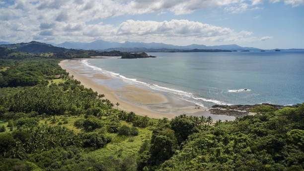istock panama jungle in the back ocean in the front 1215800169