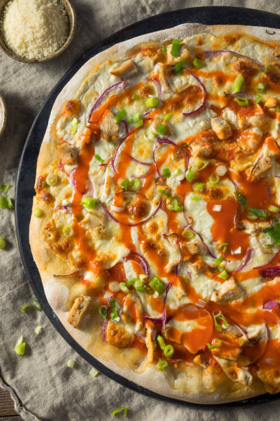 istock Homemade Buffalo Chicken Pizza 1215800200