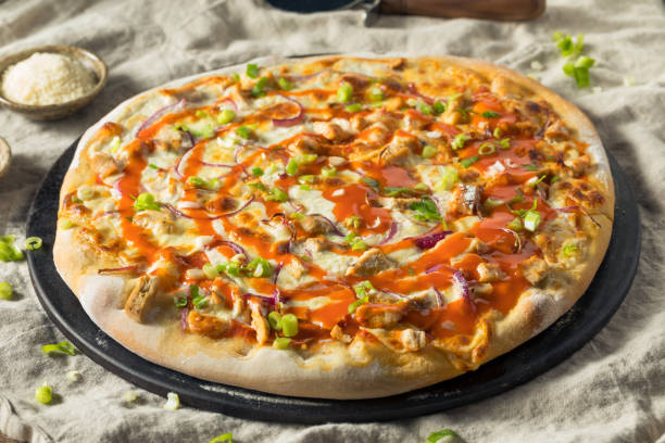 istock Homemade Buffalo Chicken Pizza 1215800993