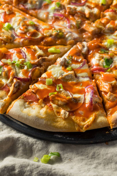 istock Homemade Buffalo Chicken Pizza 1215801601