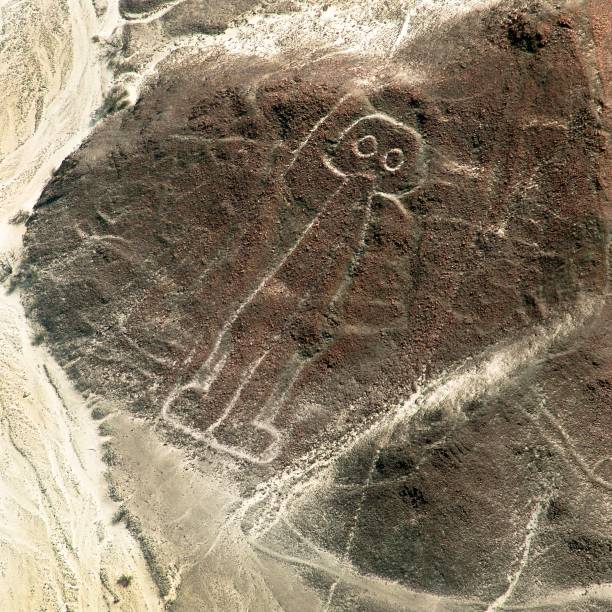 istock The spaceman, Nazca mysterious lines and geoglyphs 1215802564