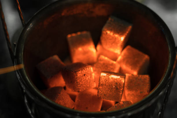 coal coke hookah close burns
