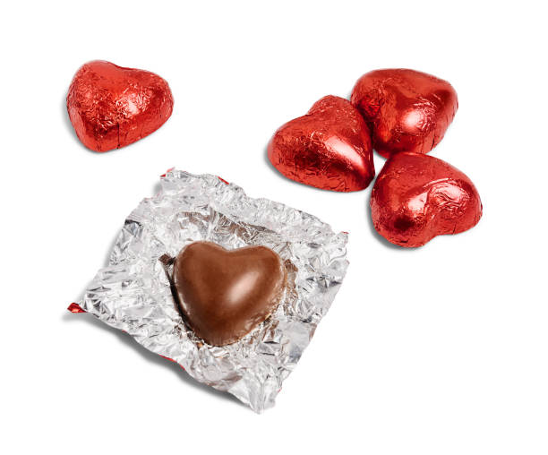 istock Chocolate hearts candies. 1215805399