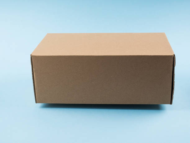 istock Contactless delivery concept. Cardboard box 1215807072