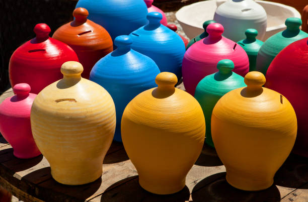 istock Heap of Ceramic Pots in Goreme, Cappadocia 1215814488